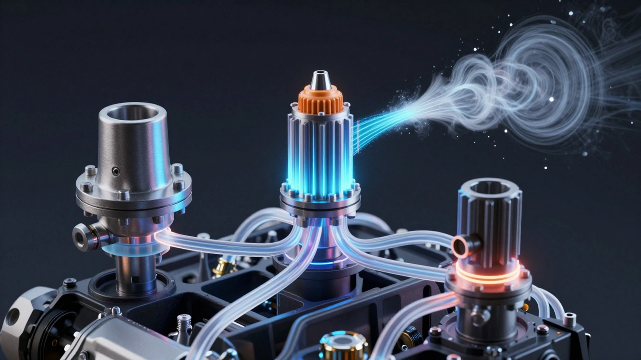 Conceptual diagram of wastegate, solenoid, and BOV working together as a unified system.